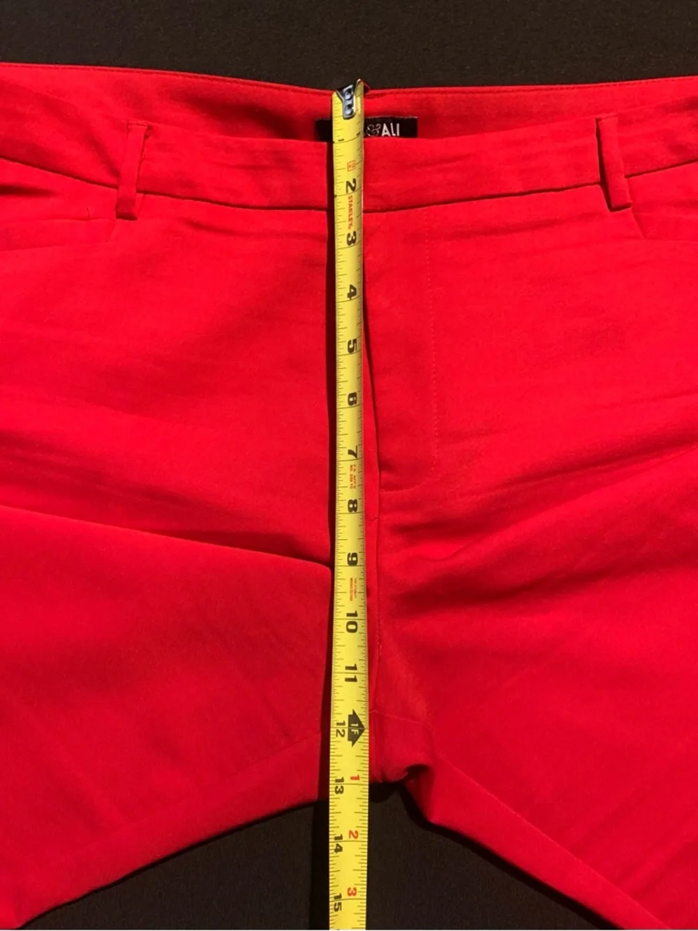 Roz & Ali Bright Red Pants - Picture 10 of 14